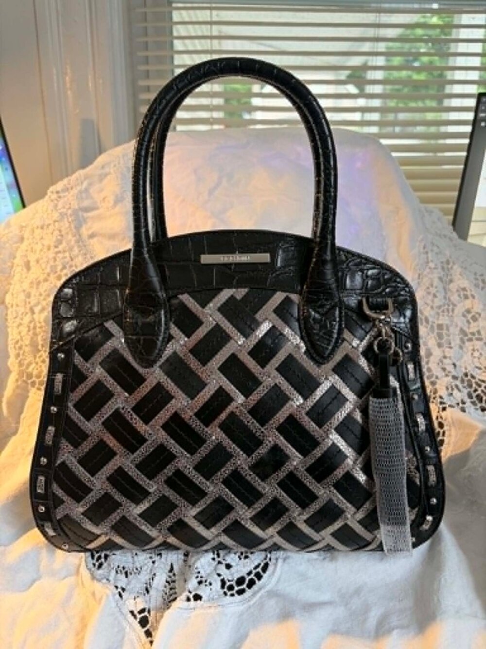 Brahmin Rosetta Castle Glen Premiere Collection Satchel Bag - NWT